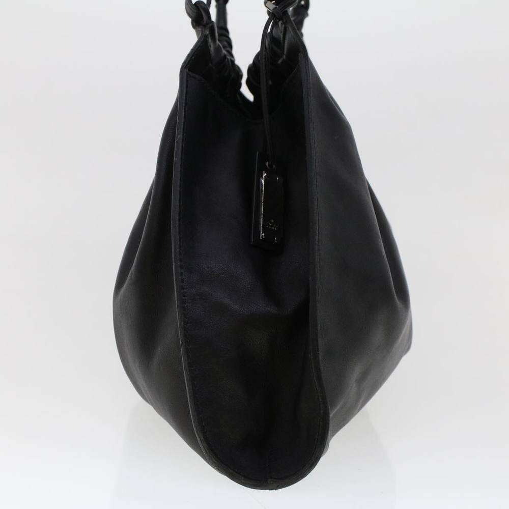 GUCCI Hand Bag Leather Black 76554 Auth bs6473 - Picture 3 of 16